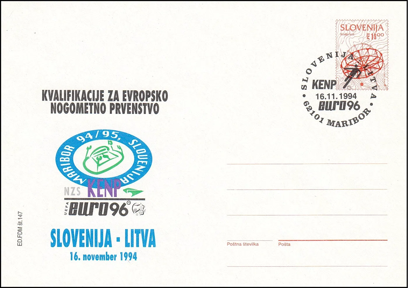 EURO '96 SLOVENIJA : LITVA